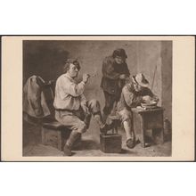 David Teniers der Jüngere - Drei Bauern, c.1910s - Ackermann AK