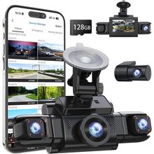 360 View 4 Channel Dash Cam Front and Rear Left Right inside Camera for Cars, GP