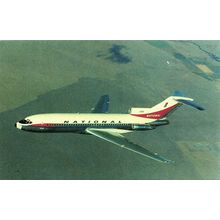 Aircraft postcard National Boeing B-727, N4610. Unposted