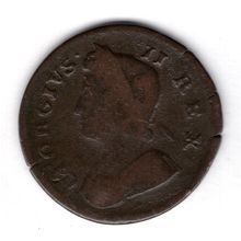 Great Britain. George II. Halfpenny 1738. dy17887