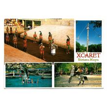 Postcard Mexico Xcaret eco-tourism theme park multiview unposted