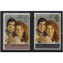1986 GB ROYAL WEDDING SET F/U SG 1333-1334