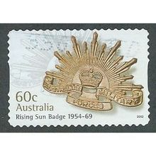 AUS 2012 60c (S/A) 'RISING SUN BADGE 1954- 69' FINE USED (EBID36-460)