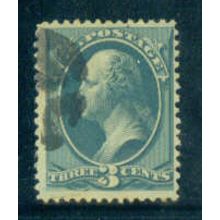 Used 184 3c George Washington Barely Clears M00496