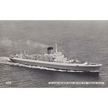 Transvaal Castle Ship Real Photo Postcard