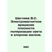 Shcheglyaev V.S. Electromagnetic rotation of the light polarization plane in th