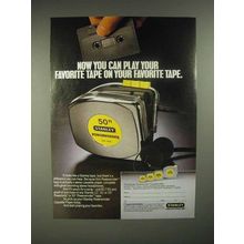 1986 Stanley Powerwinder tape Ad - Now You Can Play