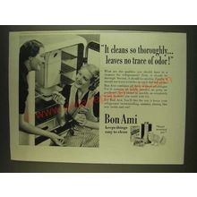 1939 Bon Ami Cleaner Ad - It cleans so thoroughlyÉ leaves no trace of odor!