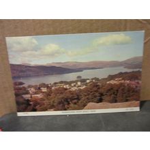 WINDERMERE from BISKEY HOW, CUMBRIA. unused postcard. by H. Webster dated 1961 =