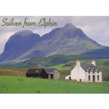 Suilven From Elphin Mountain Farm Scottish Sutherland Postcard