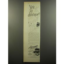 1953 Ac'cent MSG Advertisement - Vive la difference