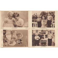 Prince Charles Now King Princess Anne 4x Old Photocrom Postcard s