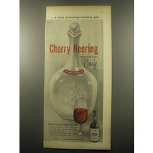 1959 Cherry Heering Liqueur Ad - A very cheering holiday gift