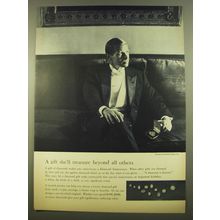 1961 De Beers Diamonds Advertisement - A gift she'll treasure beyond all others