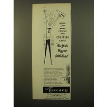 1961 The Tuscany Hotel Ad - More and more people are cheering about