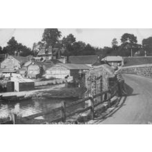 Jennings Swan Hotel Old Car Garage Rivers Bridge Pulborough Sussex Postcard