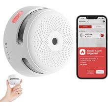 X-Sense Smart Smoke Detector Fire Alarm with Replaceable Battery, Wi-Fi Smoke De