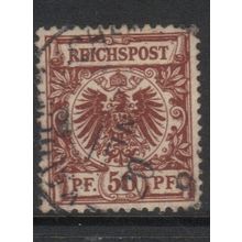 GERMANY 1889 REICHPOST 50pf USED #2