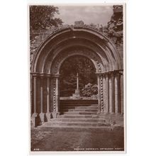 Norman Doorway Dryburgh Abbey Roxburghshire RP Postcard 3158