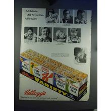 1964 Kellogg's Cereal Variety Pack Ad - All Favorites