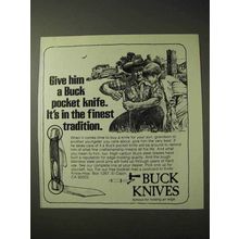 1977 Buck Knives Ad - It's In The Finest Tradition