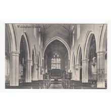 Walsingham Church Interior Postcard Norfolk