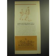 1946 Brooks Brothers Clothing Ad - School outfitting begins