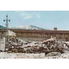 Long Lagoon & Snow Winter Serra Da Estrela Portugal Map Postcard