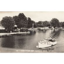 River Thames From Caversham Bridge Reading Real Photo Postcard