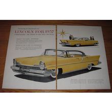 1957 Lincoln Premiere Four Door Landau Hardtop Advertisement