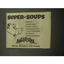 1955 Angostura Aromatic Bitters Ad - Super-soups