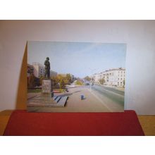 LENIN STATUE?, MOSCOW? RUSSIA unused postcard dated 1985 =
