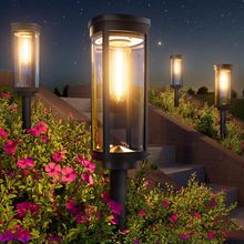Bright Solar Pathway Lights Outdoor, 8 Pack Solar Powered Garden Lights Waterpro