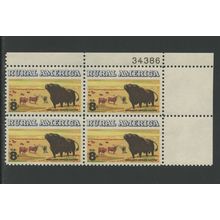 US 1476, 1973 8c Cattle, UR PBof4, VF, MNH (US431)