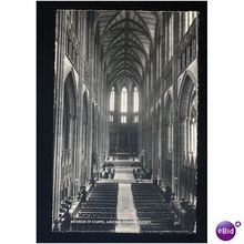 Sussex LANCING COLLEGE Chapel Interior Postcard by AWW (271)