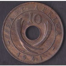 1941 I Kenya (East Africa) 10 Cents Coin