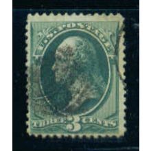 Used 158 3c George Washington Barely Clears M00091