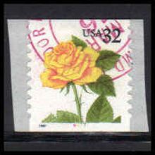Used 3054 32c Yellow Rose Very Fine CNS 6677 PA6956