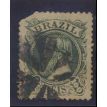 Brazil Stamp Scott #80, Used, Corner Torn