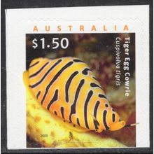 AUSTRALIA: 2025, LIVING SEASHELLS, TIGER EGG COWRIE, MNH SELF-ADHESIVESTAMP.