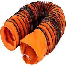 25ft Ducting Hose, PVC Flexible Duct Hosing with S Hook & Steel Support for ...