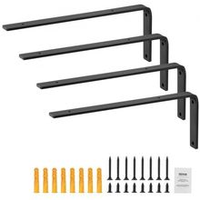 Shelf Bracket, Heavy Duty Floating Shelf Brackets 10 x 6 in, 4 Pcs Brackets ...