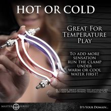 Stainless Steel Adjustable Pussy Clamp BDS&M Master Series torment Torture BDSM