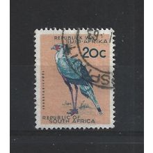 SouthAfrica.SG208 20c Secretary Bird.Variety Unchecked.Fine Used.Aug25g