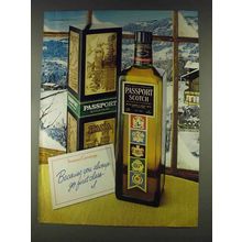 1978 Passport Scotch Ad - Always Go First Class
