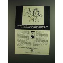 1984 Roche Medicine Ad - Tranquilizer Medication