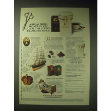 1989 Gevalia Kaffee Coffee Ad - A regal bribe to induce you to try the coffee