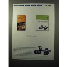 2001 Sony Digital Imaging Products Ad, Required Reading