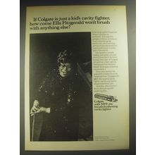 1974 Colgate Toothpaste Advertisement - Ella Fitzgerald