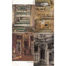 Munchen Residenzmuseum Das Grune Kurfurstenzimmer 4x German Old Postcard s